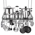31.5" Ceiling Pot & Pan Rack with 12 Hooks