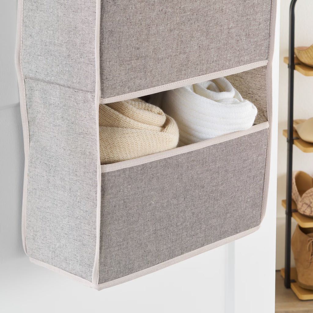 5 Tier over the Door Closet Organizer Shelf with Hooks