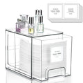 Disposable Face Towel Holder with Drawer – Clear Skincare Organizer