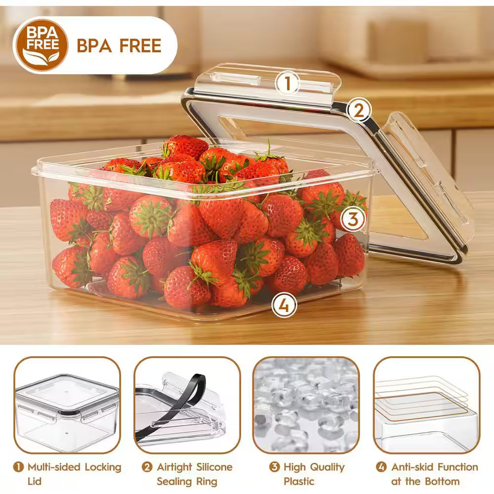 20 Pack Airtight Food Storage Containers Set with Lids Bpa-Free Leak-Proof Kitchen Organization Meal Prep Containers