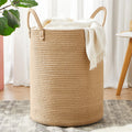 62L Jute Woven Rope Laundry Basket – Tall Hamper
