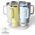 Rotating Tumbler Holder for Stanley 40 oz Cups – Holds 6 (White)