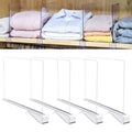 Acrylic Shelf Dividers for Closet Organization – Set of 4