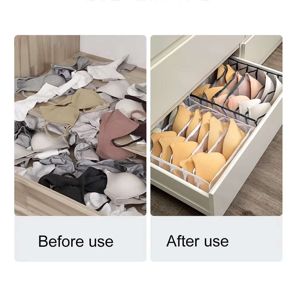 Wardrobe Closet Cabinet Organizers Drawer Divider Home Dormitory Underwear Bra Socks Panty Storage Boxes Home Organization